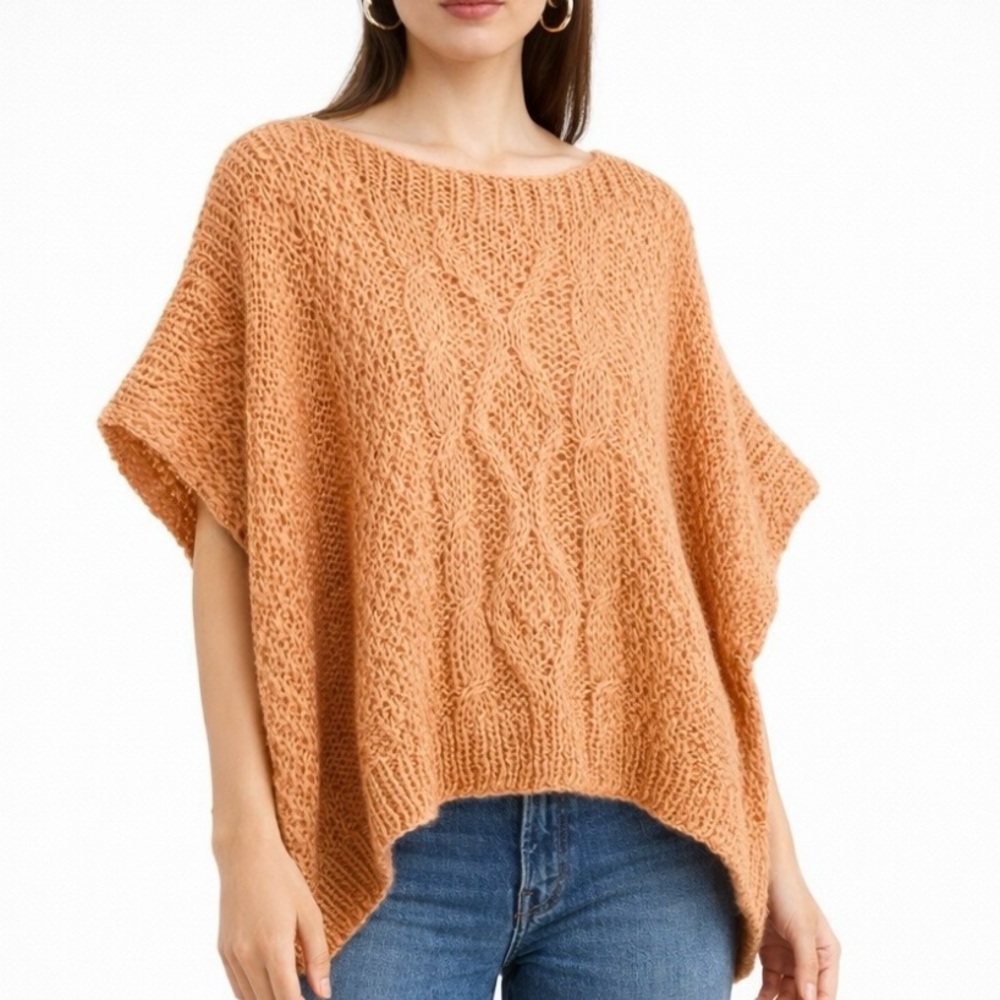 Mes Demoiselles Flow Sweater Mohair Blend Cable Oversized One Size Casual Luxury